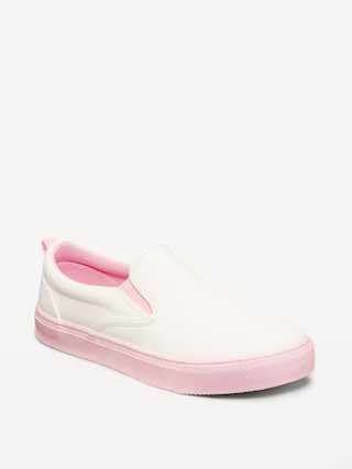 Faux-Leather Slip-On Sneakers for Girls | Old Navy (US)