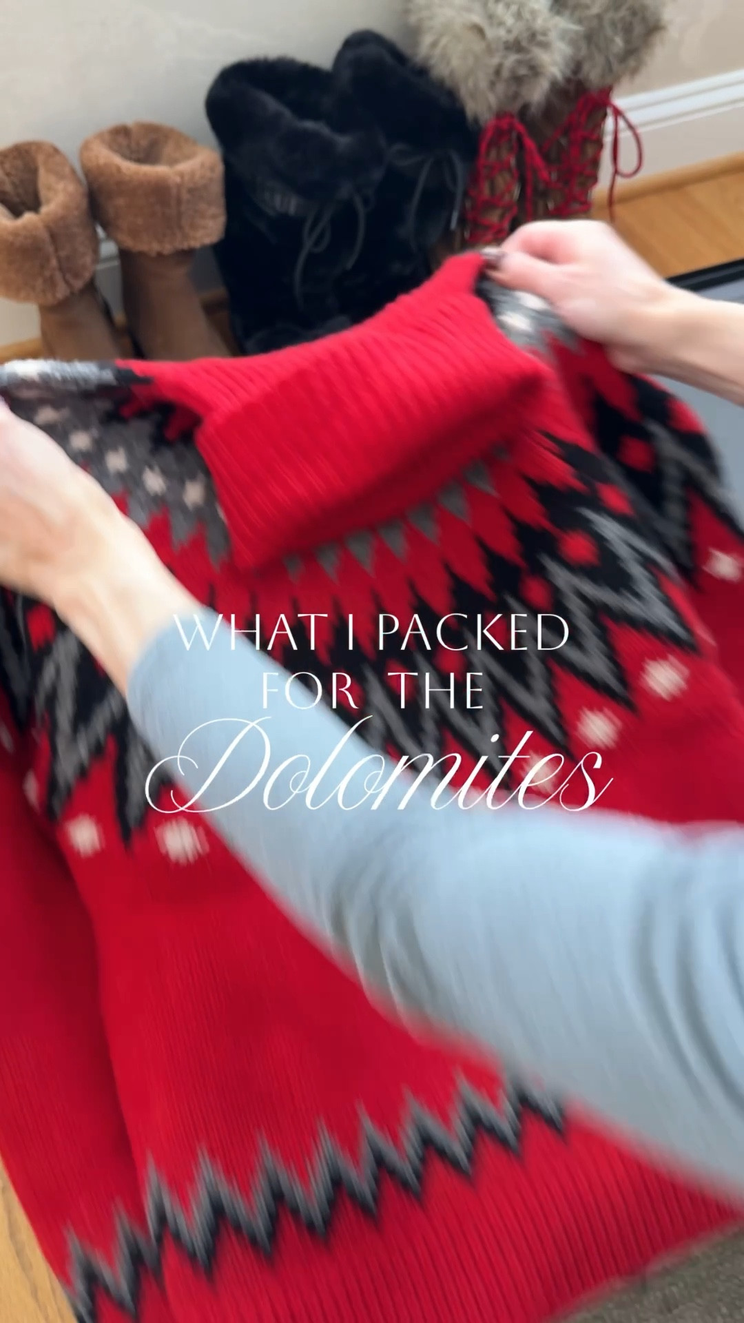 What I packed for the Dolomites 