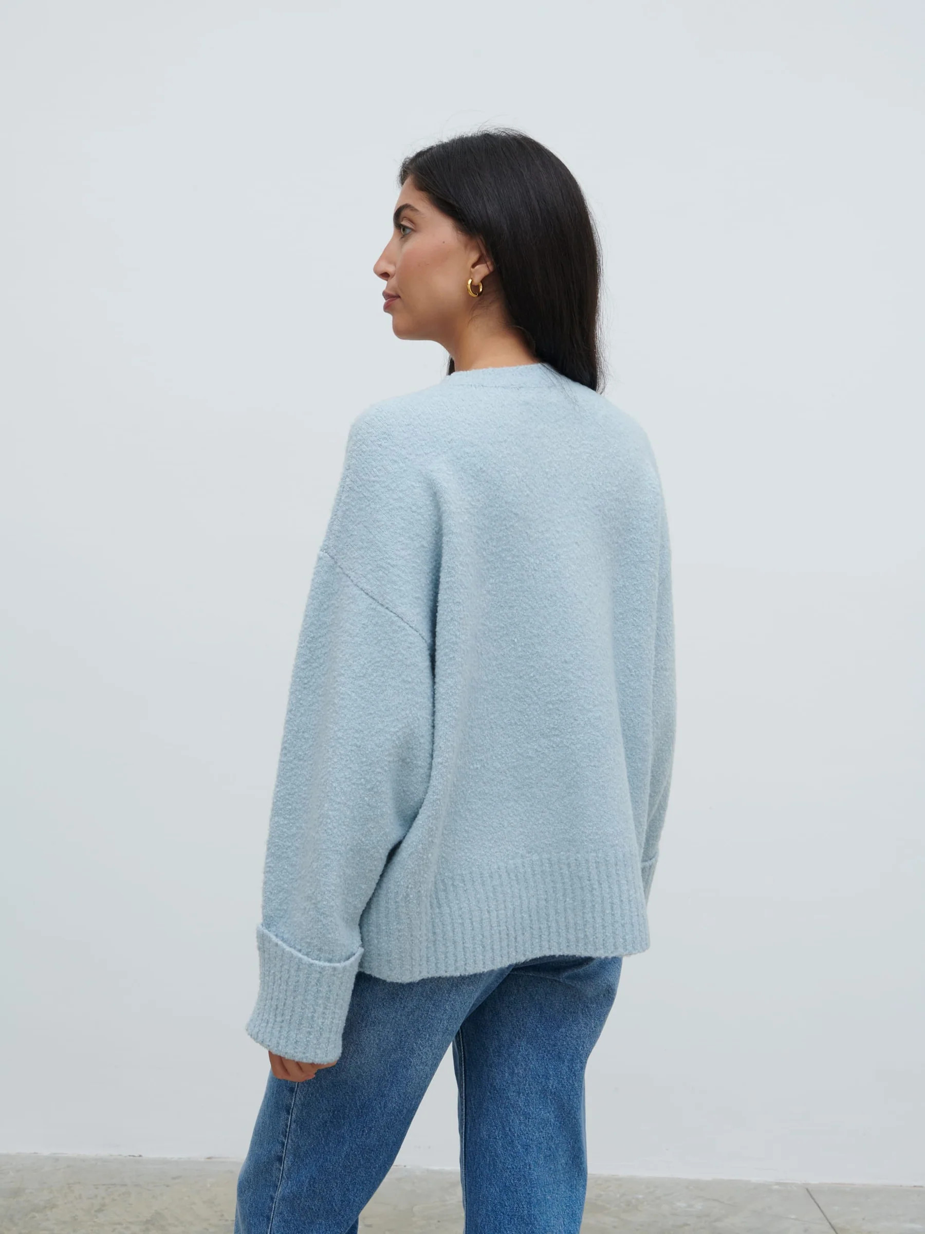 Camille Oversized Borg Knit Jumper | Pretty Lavish (UK)