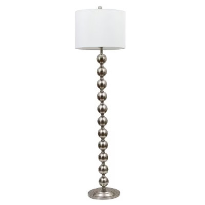 59" Brushed Stacked Ball Floor Lamp Steel - J.Hunt | Target