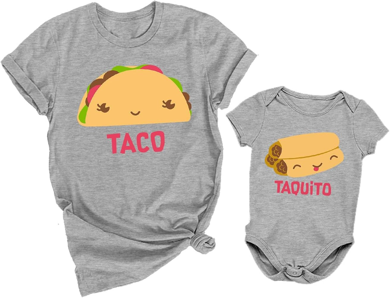 Tstars Taco Taquito Mommy and Me Matching Outfits Mothers Day Mom and Baby Shirts Set | Amazon (US)
