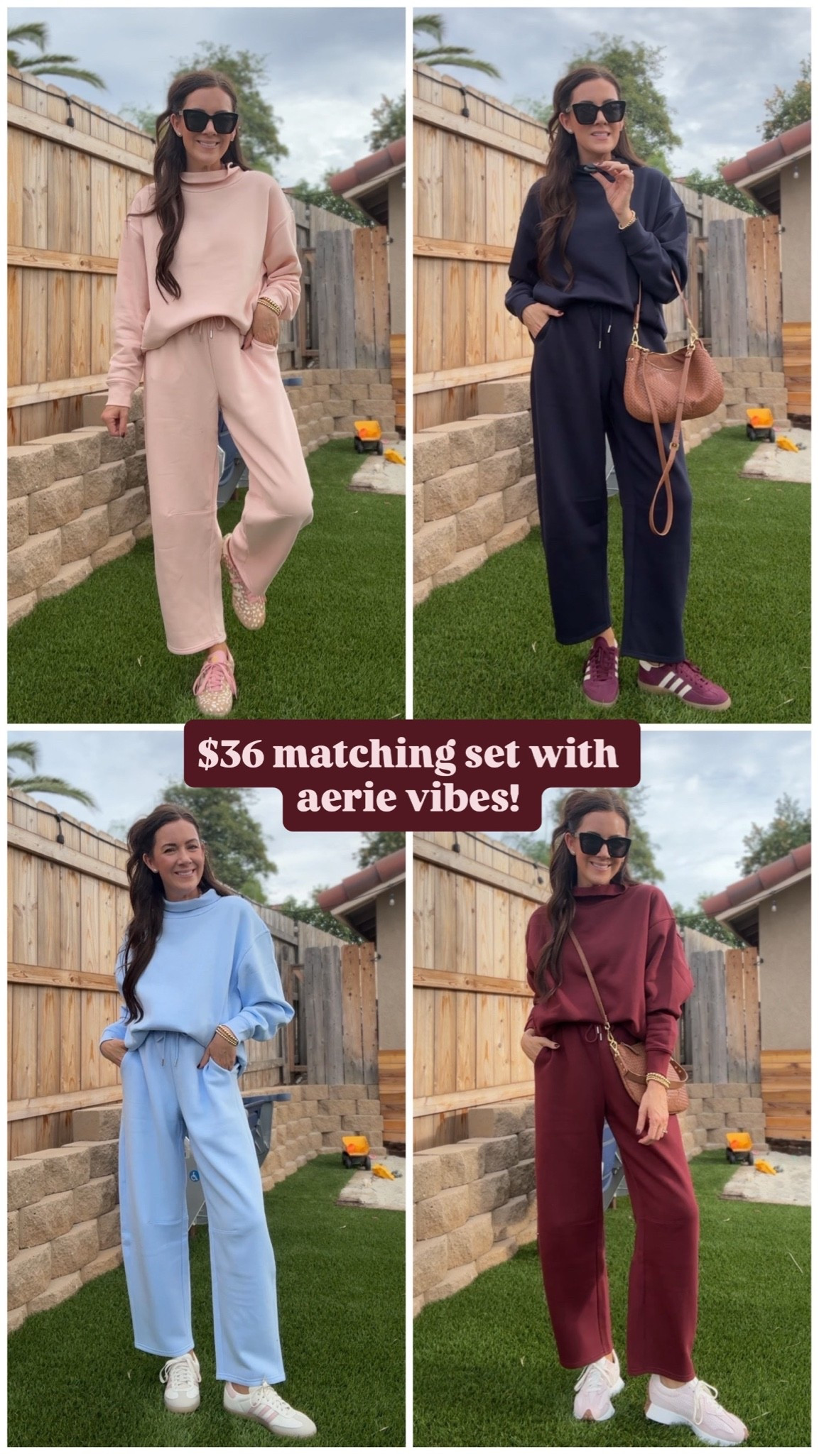 Walmart matching sets—only $36 + AMAZING quality! Wearing a small, between go down

#LTKootd #LTKdayinmylife #LTKSeasonal