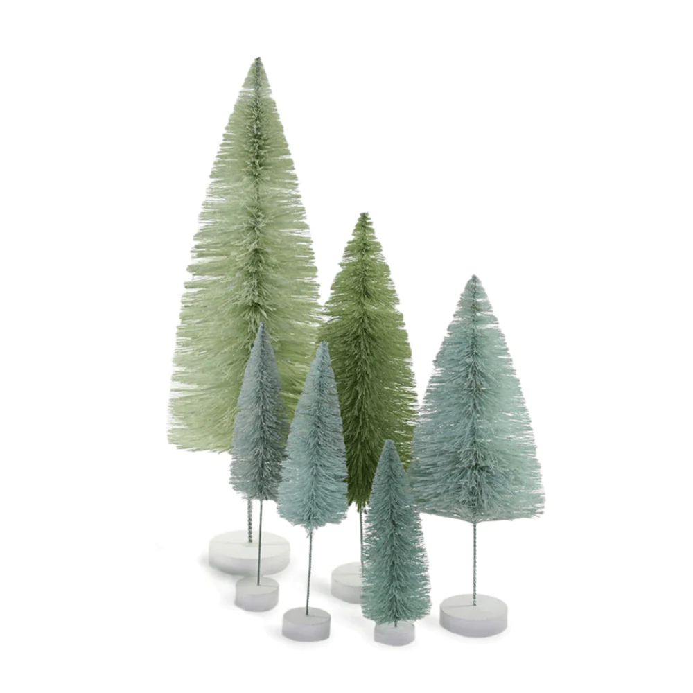 Bottle Brush Trees - Winter Green Hues | Shop Sweet Lulu