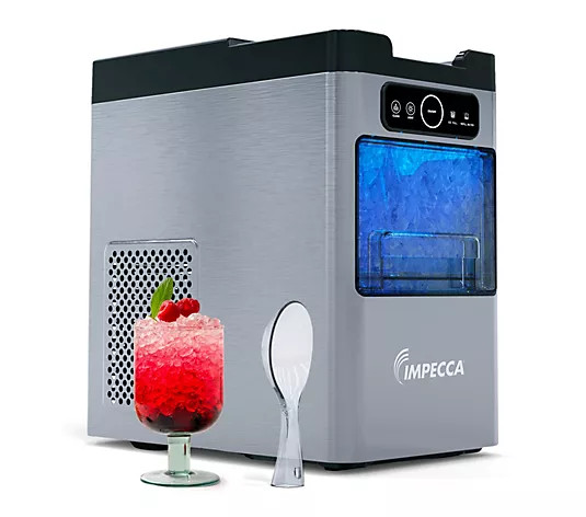 Impecca Countertop Self Cleaning 35lb Soft Nugget Ice Maker - QVC.com | QVC