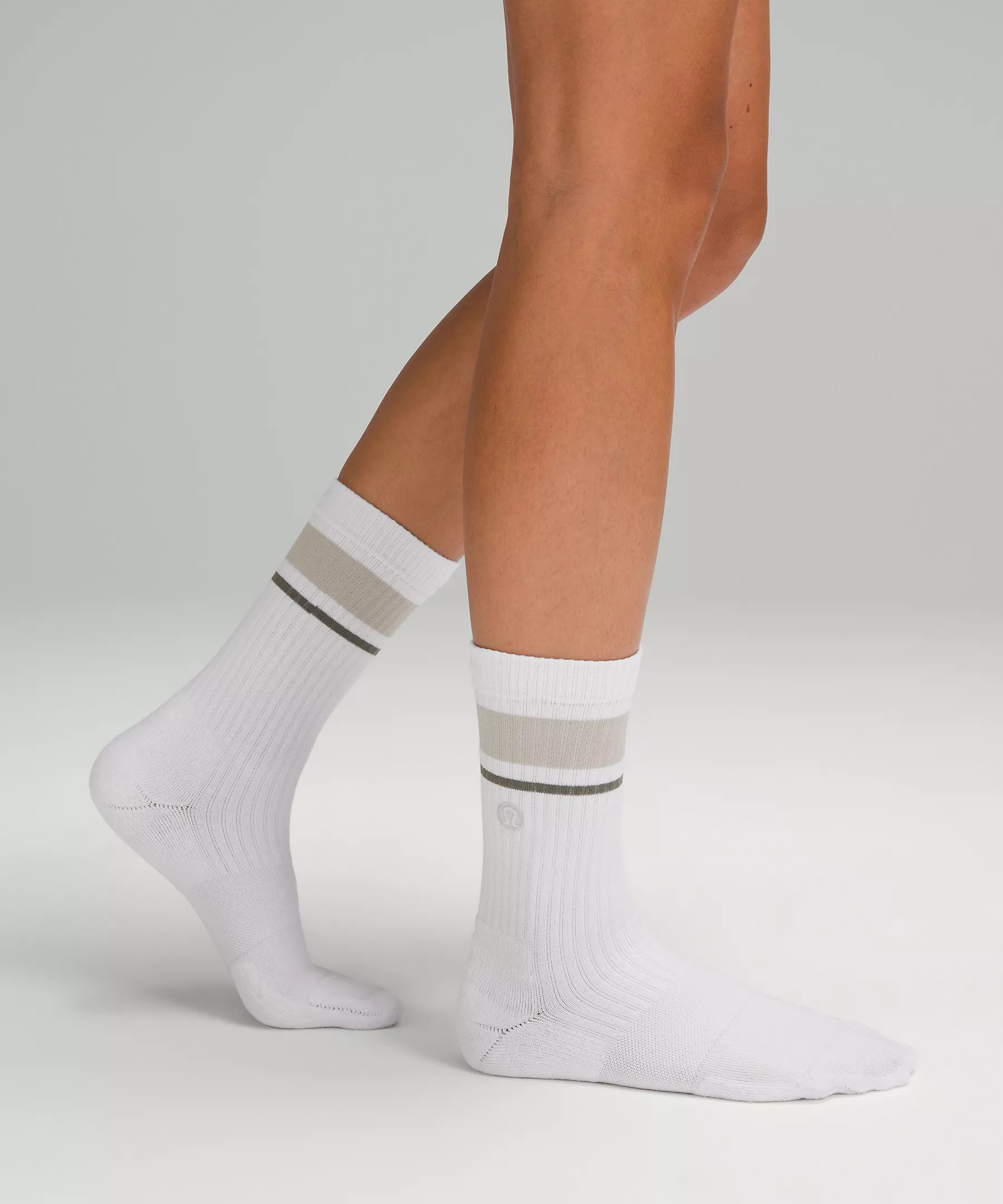 Women's Daily Stride Ribbed Comfort Crew Socks *Stripe | Women's Socks | lululemon | Lululemon (US)