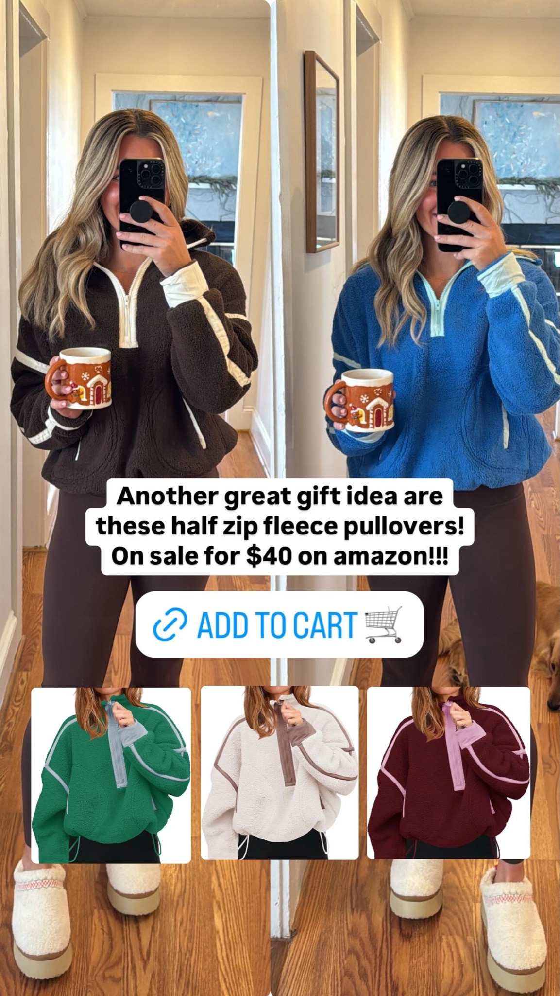 $40 half zip pullover!!! Amazon find!!! 

#LTKStyleTip #LTKGiftGuide #LTKFindsUnder50