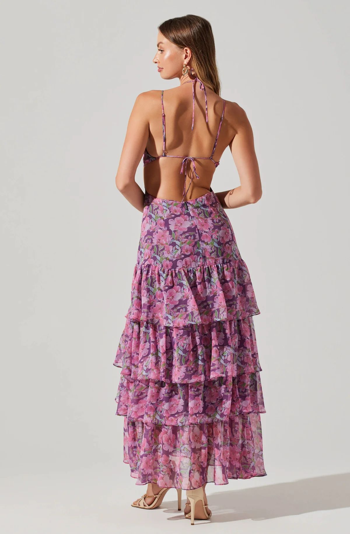Aneira Floral Tiered Maxi Dress | ASTR The Label (US)