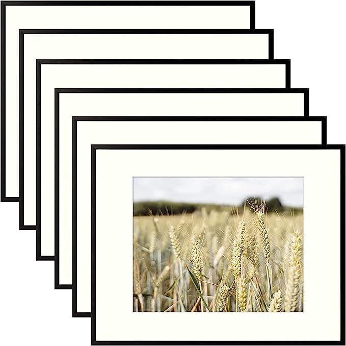 Golden State Art, 11x14 Aluminum Photo Frame with Ivory Mat for 8x10 Pictures, Includes with Sawt... | Amazon (US)