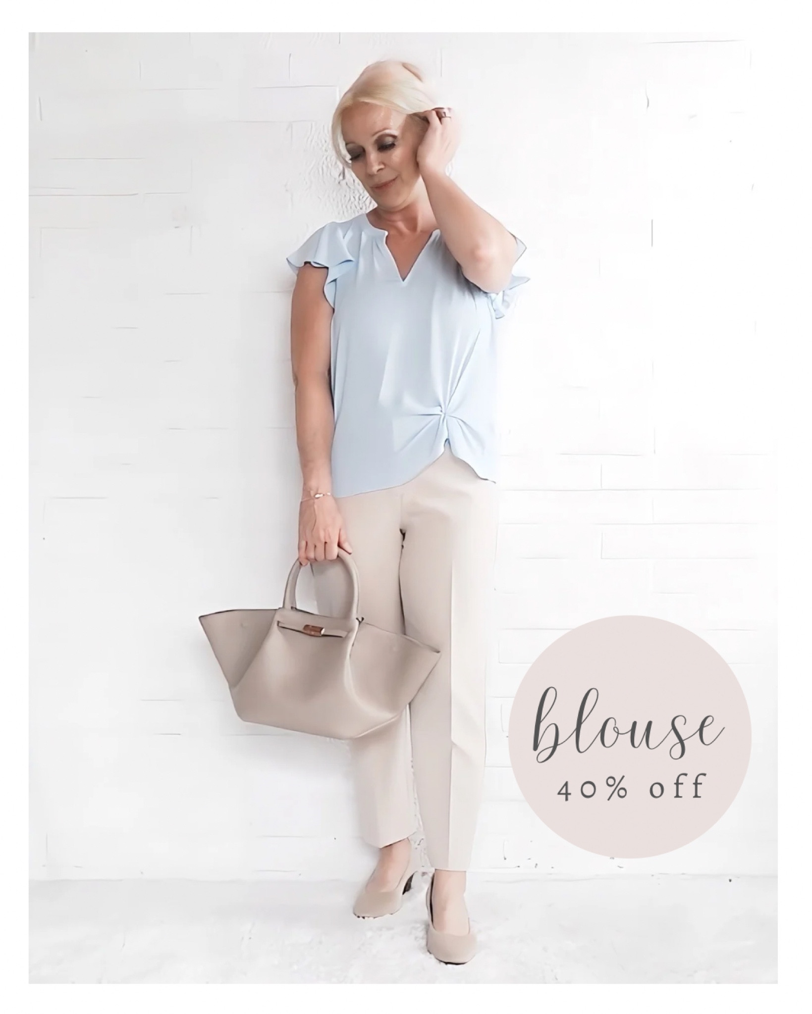 Loft flutter sleeve blouse is on sale!

#LTKSeasonal #LTKsalealert #LTKover40