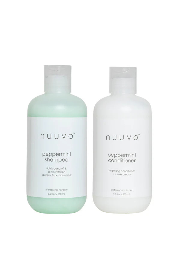 Nuuvo Peppermint Shampoo & Hydrating Conditioner Set - Scalp Care Duo | Nuuvo Haircare