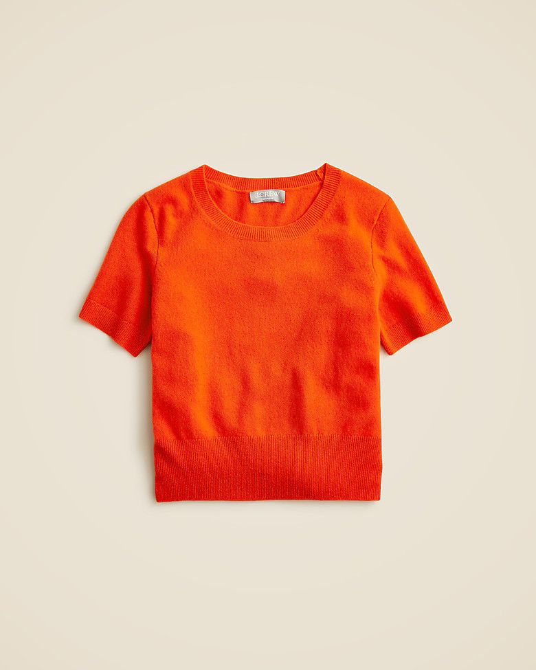 Cashmere shrunken T-shirt | J. Crew US