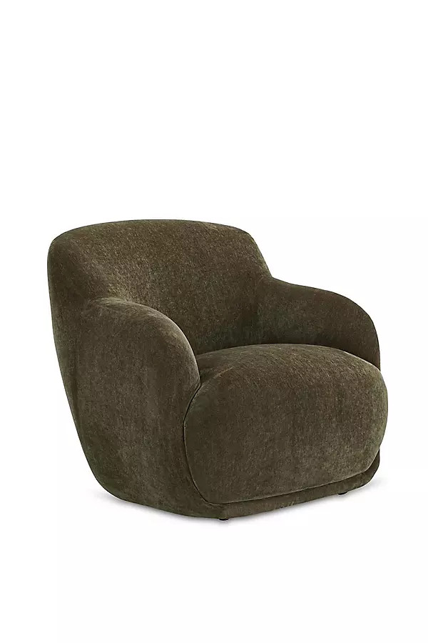 Stevie Velvet Lounge Chair | Anthropologie (US)