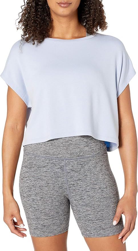 Amazon Brand - Core 10 Women's Soft French Terry Cropped Sleeveless Yoga Sweatshirt | Amazon (US)