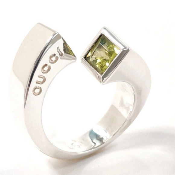 GUCCI Ring spiral Silver925/Peridot green US 6.5(US Size) | Poshmark