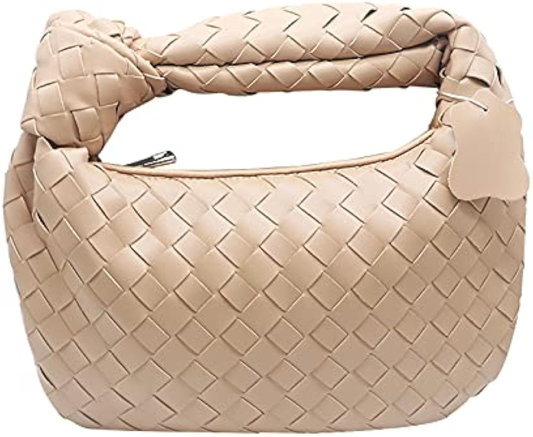 Hobo Bag Dumpling hadnbag Knoted Woven bag PU Woven Handbag Woven Tote Bags | Amazon (CA)