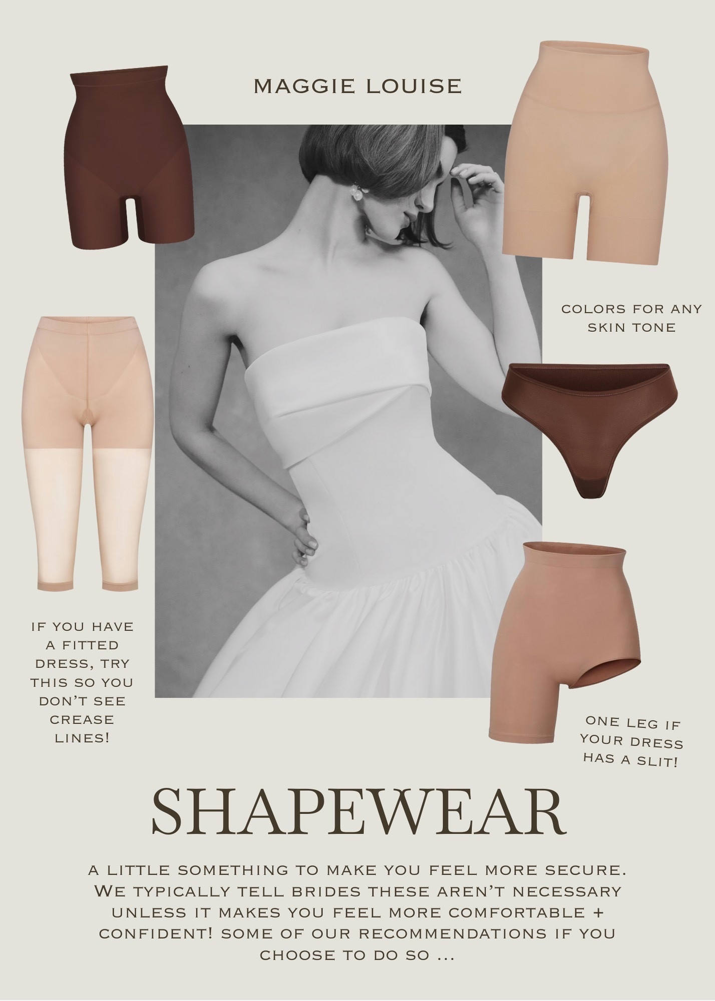shapewear for your big day if necessary! 

#LTKWedding