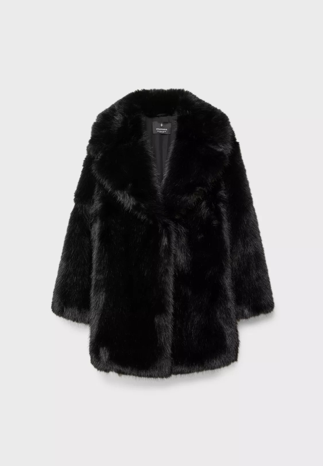 Manteau regular en fausse fourrure - Mode femme | Stradivarius France | Stradivarius (FR)