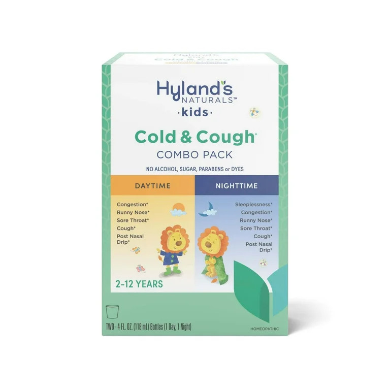 Hyland's Kids Cold & Cough, Ages 2-12, Day & Night Combo Pack, 8 fl oz | Walmart (US)