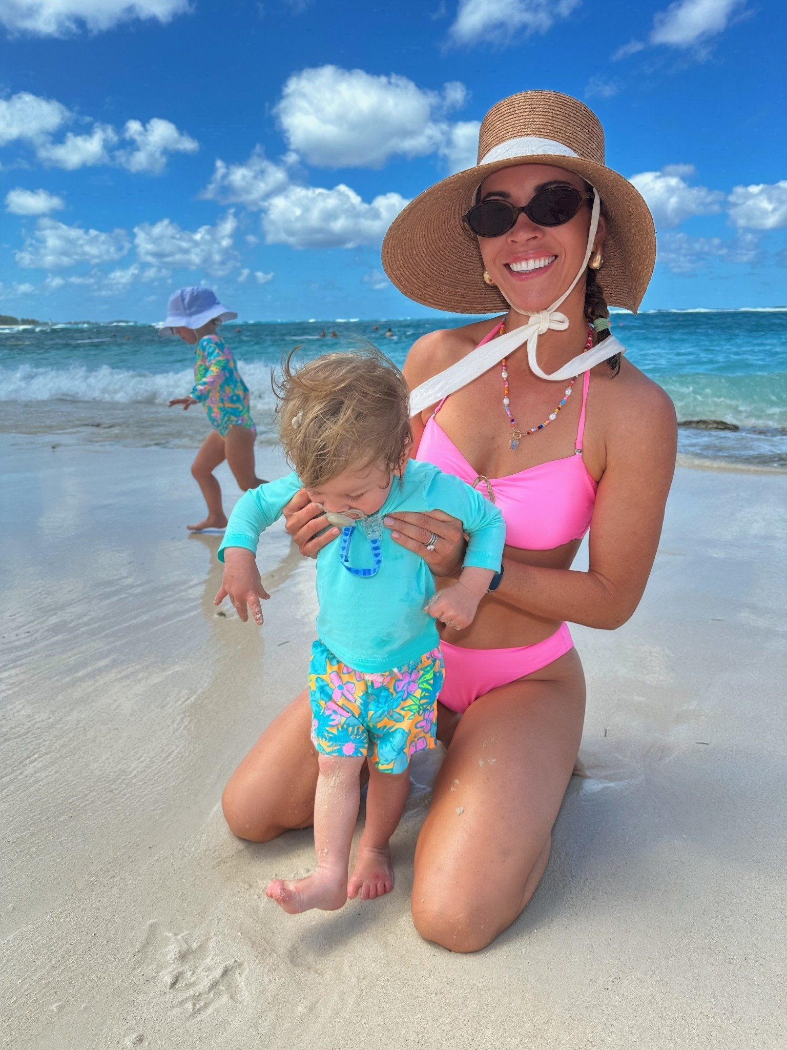 💕🩵🏝️always trying to match w these babies!! 🙏🏼🥰

#LTKmomlife #LTKTravel #LTKSwim