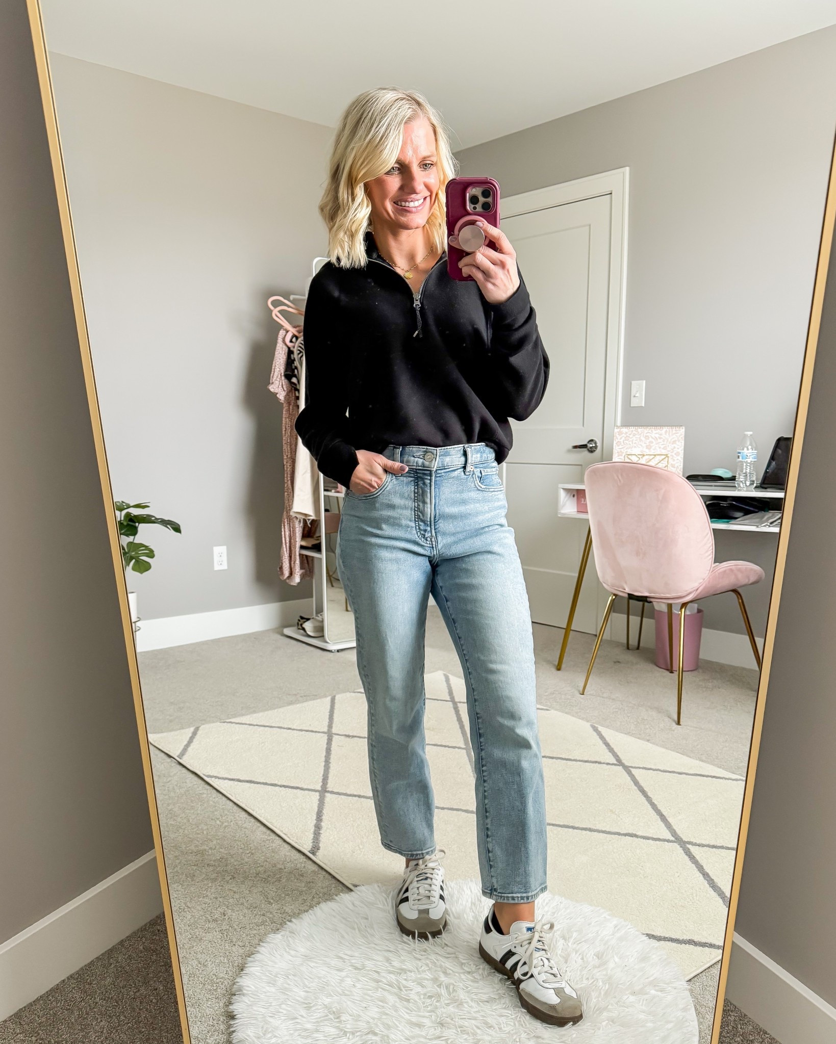 What I wore this week! 
Half zip- XSMALL (code: THRIFTYXSPANX
Jeans- old, linked similar 

#LTKSeasonal #LTKStyleTip #LTKPetite
