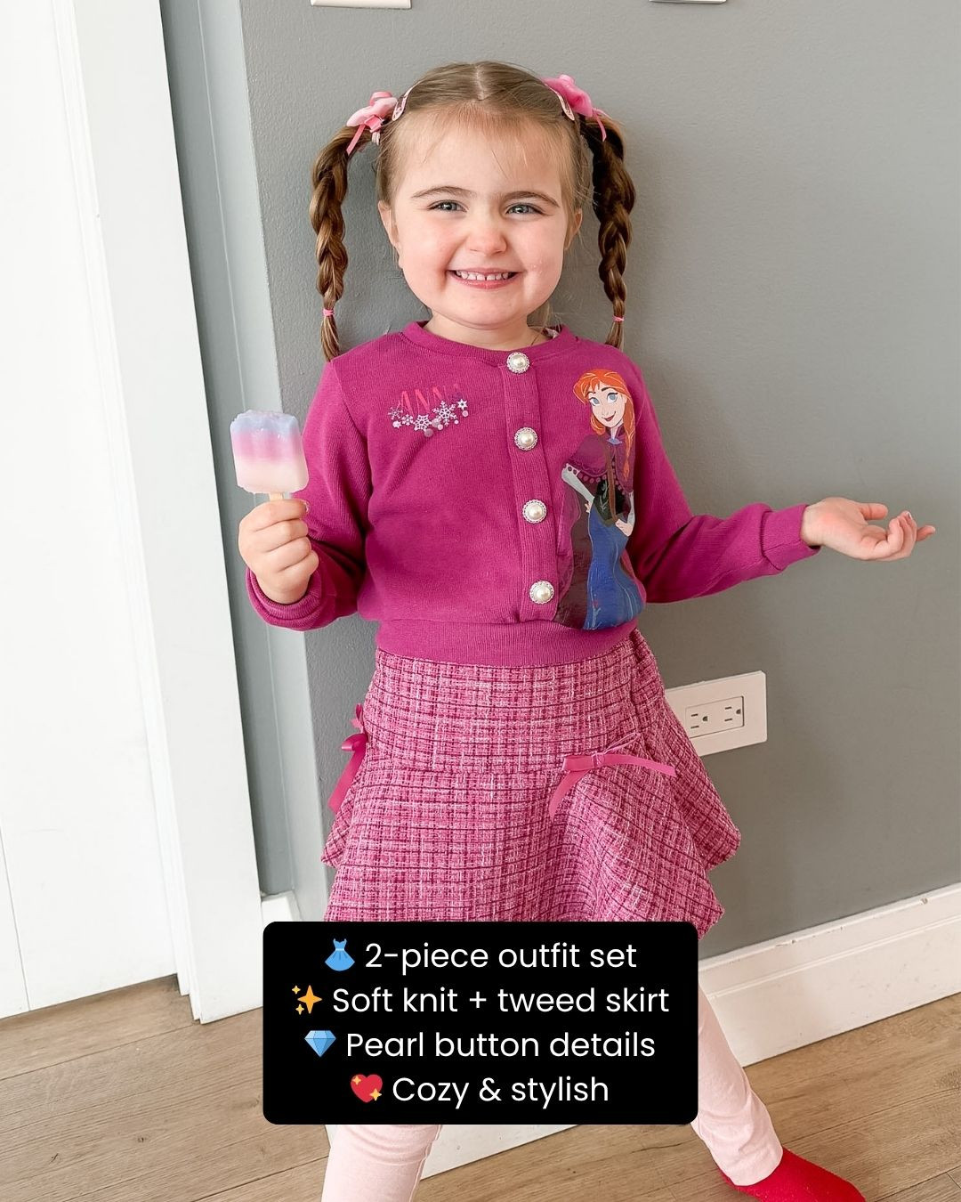 A sweet and classic little outfit moment 👗✨ with this knit top and tweed skirt set for girls! Designed with a soft, comfy knit top paired with a chic tweed skirt, it’s perfect for special occasions, family outings, or anytime she wants to look extra put together 💖🌸. Stylish yet comfortable, it makes dressing up feel easy and adorable 👀✨. Trust me, this is one outfit that always looks picture-perfect 💕

#girlstyle #kidsfashion #tweedset #cutestyle #outfitinspo #specialoccasion #kidsoutfit #fashionkids #littlefashionista #ootd #stylishkids #kidsootd #cuteoutfits #dressup #fashioninspo #kidswear #ltkkids #ltkfinds #outfitideas #wardrobegoals #everydaycute #musthave 

 