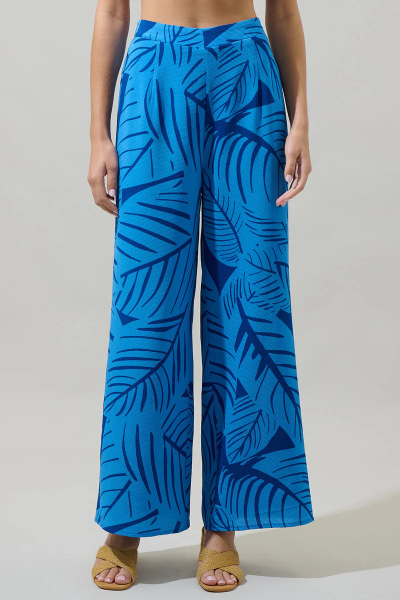 Maia Tropics Elena Floral Wide Leg Pants | Sugarlips
