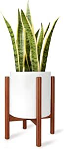 Mkono Plant Stand Mid Century Wood Flower Pot Holder (Plant Pot NOT Included) Modern Potted Stand... | Amazon (US)