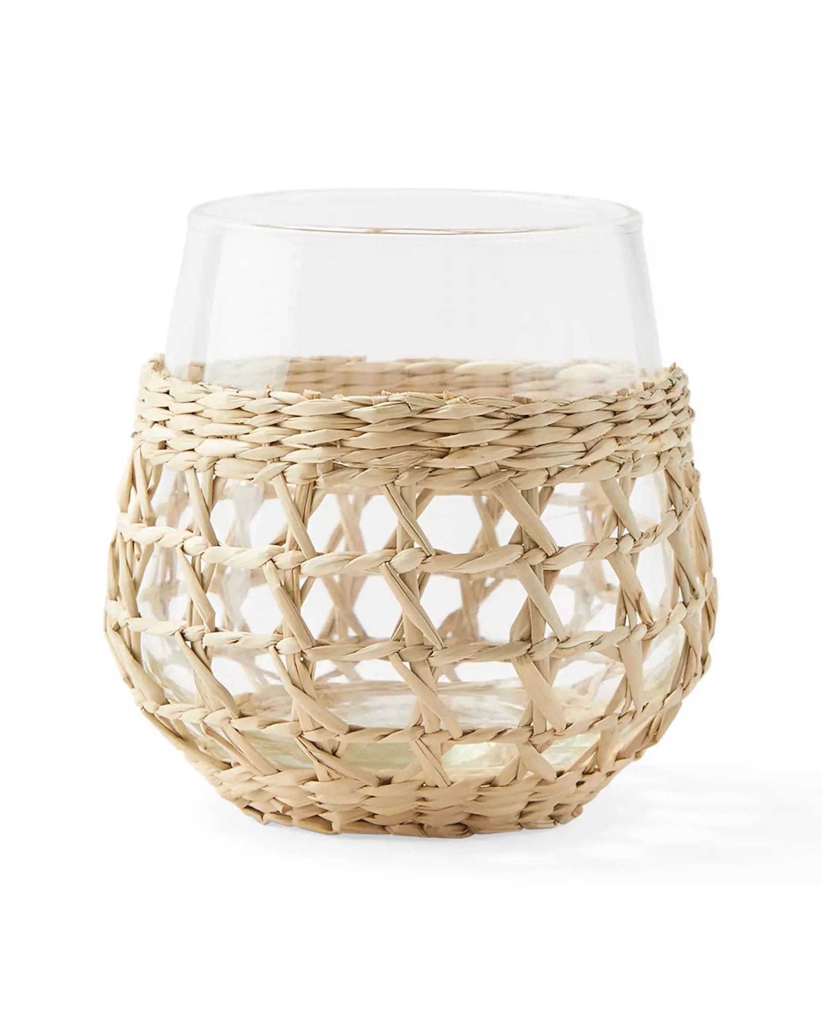 Cayman Seagrass Wine Glasses (Set of 4) | Serena and Lily