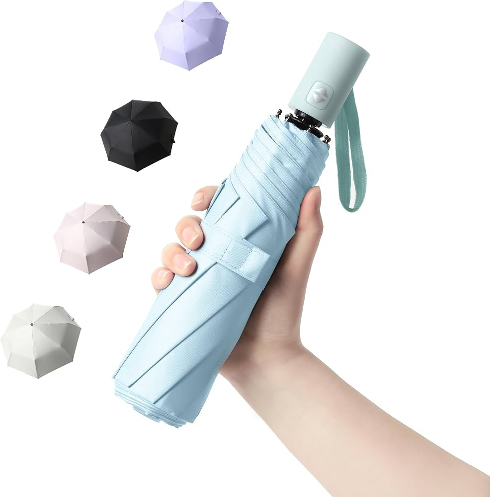 BAODINI Small UV Protection Travel Umbrella Compact for Rain and Sun UPF 50+ Windproof Portable 4... | Amazon (US)
