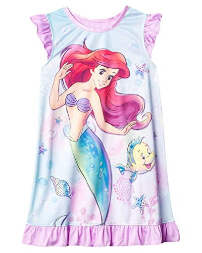 Disney girls Nightgown, Soft & Cute Pajamas for Kids, UNDER THE WATER 2, 3T | Amazon (US)
