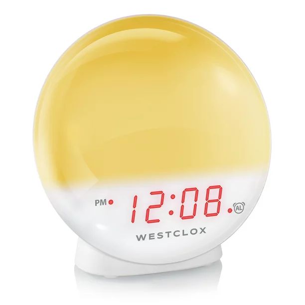 Westclox Sunrise/Sunset Stimulating Alarm Clock with Dimmable Nightlight– Model# 71051 | Walmart (US)