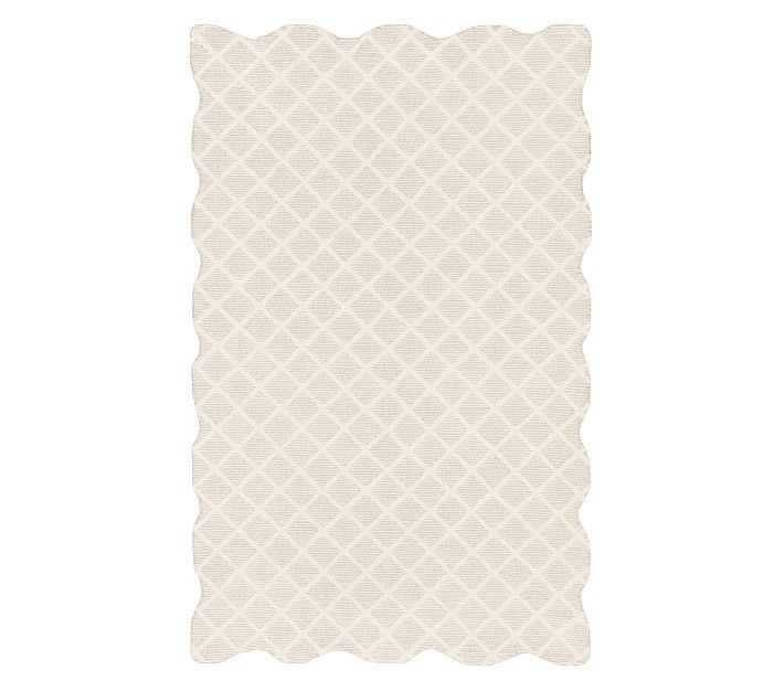 Julia Berolzheimer Scalloped Border Rug | Pottery Barn Kids