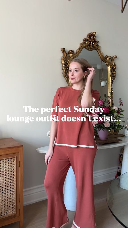 This $45 lounge set is so comfortable and great for an elevated take on loungewear! 💖 it comes in both short sleeve and long sleeve for two chic options! 

#LTKVideo #LTKfindsunder50 #LTKsalealert