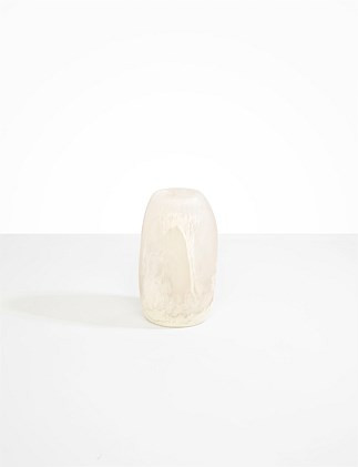 PEBBLE VASE MEDIUM - CHALK SWIRL - chalk swirl - 20.5CM | David Jones (Australia & New Zealand)