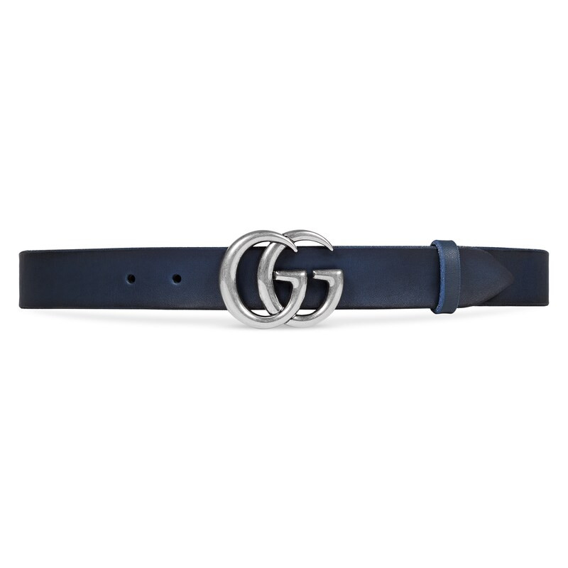 Leather belt with Double G buckle | Gucci (US)