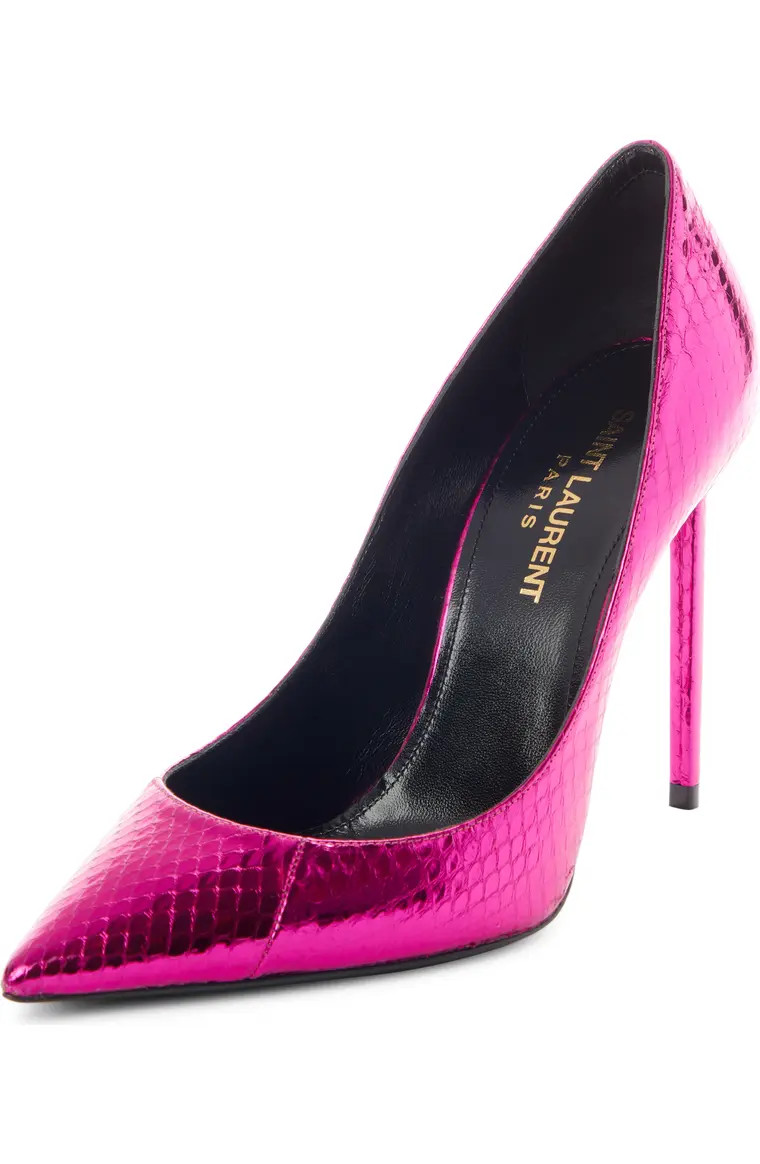 Zoe Embossed Pointed Toe Pump | Nordstrom