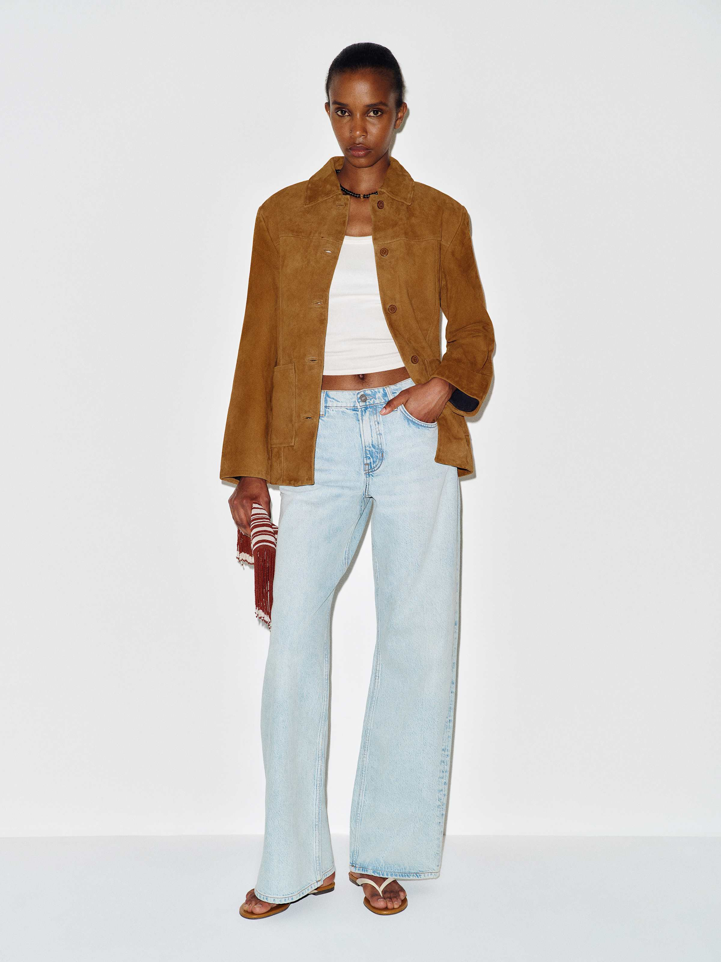 Veda Lincoln Suede Shirt Jacket | Reformation (Global)