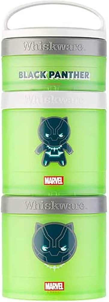 Whiskware Marvel Stackable Snack Containers for Babies, Kids, and Toddlers, 3 Stackable Snack Cup... | Amazon (US)