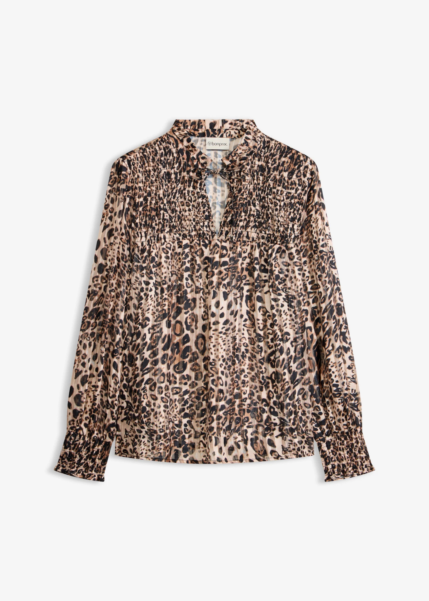 Blouse beige-bruin luipaardprint | Bonprix NL