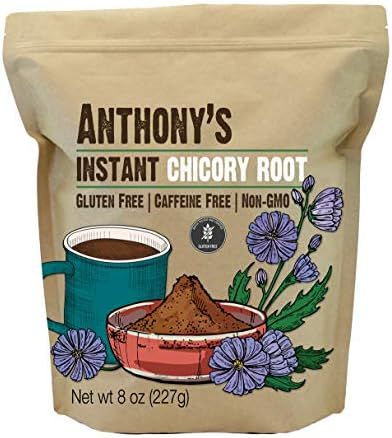 Anthony's Instant Chicory Root, 8 Ounce, Gluten Free, Caffeine Free, Non GMO, Coffee Alternative | Amazon (US)