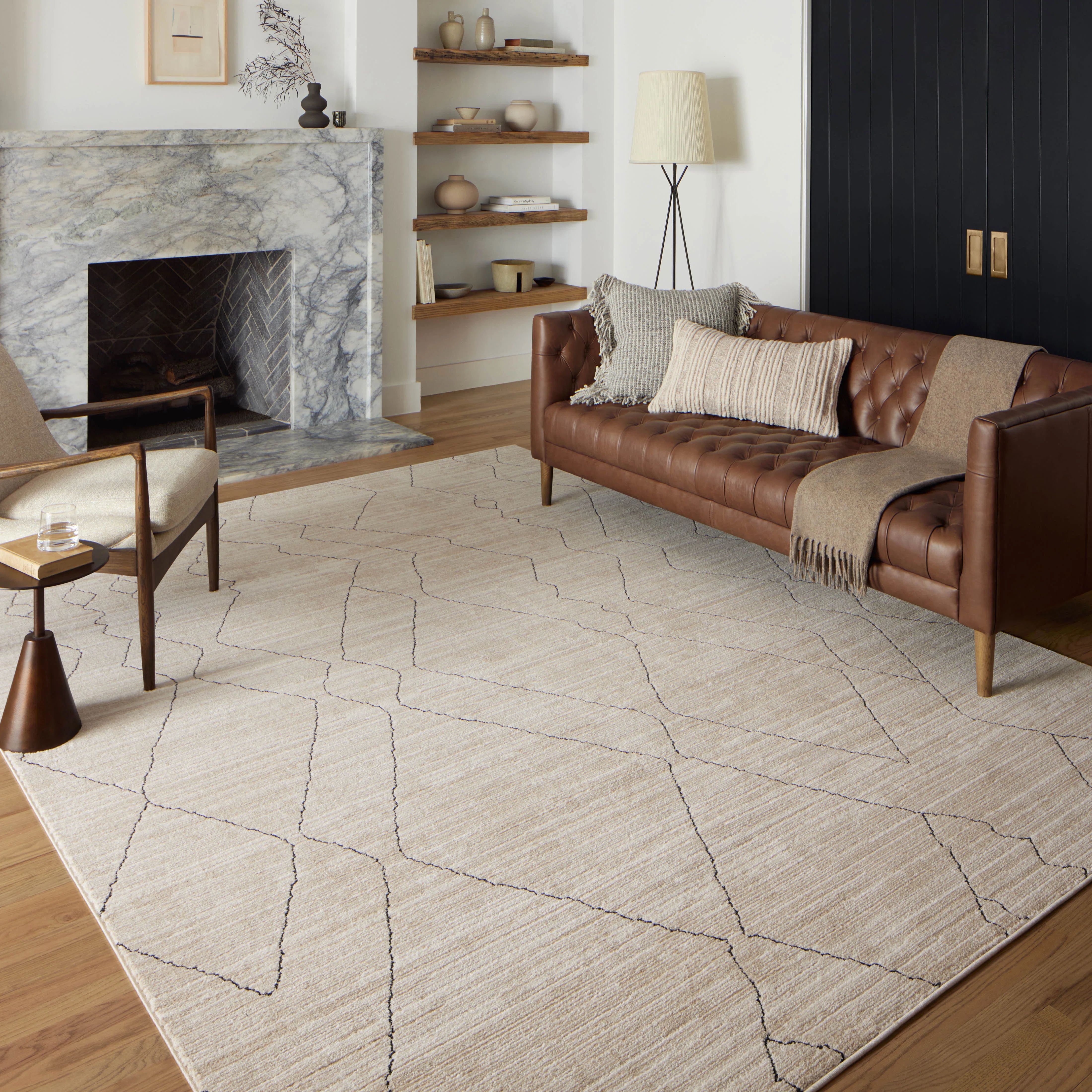 Darby Performance Area Rug in Sand | Wayfair North America