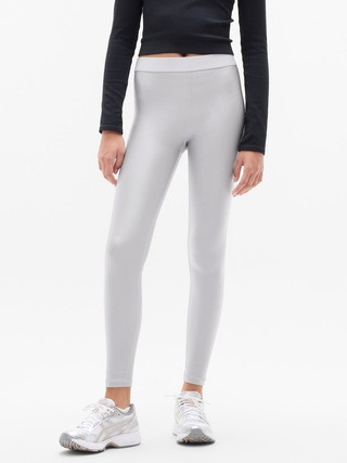 Athleta Girl High Rise Logo Chit Chat Sheen Legging | Athleta