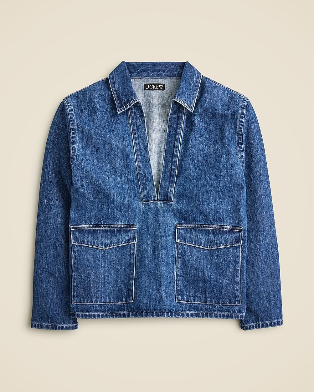 Denim popover shirt | J. Crew US