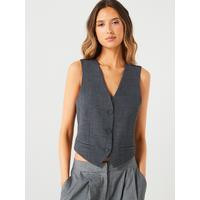 Structured suit vest | Very (UK)