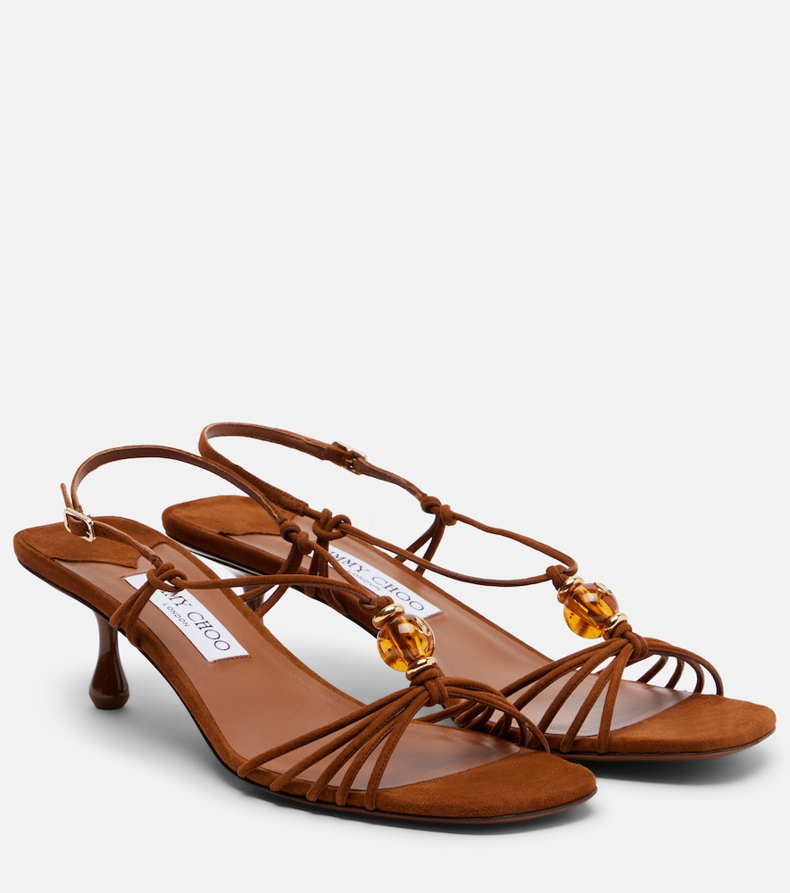 Jimmy Choo Lova embellished suede sandals | Mytheresa (US/CA)