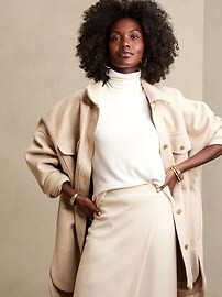 Elida Luxe Turtleneck Top | Banana Republic Factory