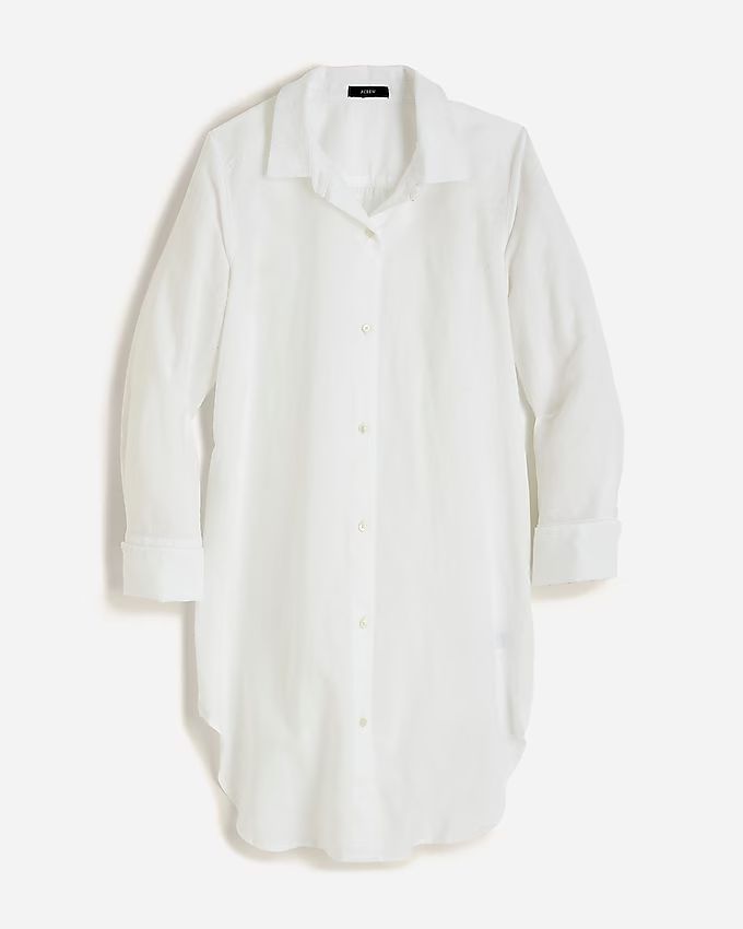Classic-fit beach shirt in linen-cotton blend | J.Crew US