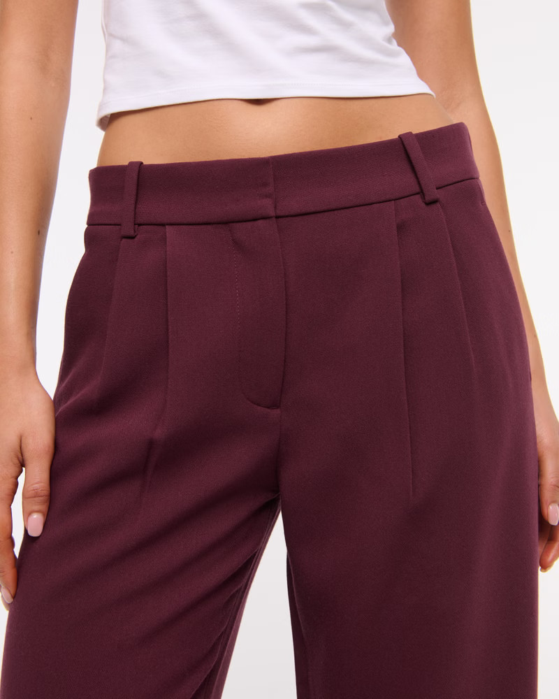 A&F Sloane Low Rise Tailored Wide Leg Pant | Abercrombie & Fitch (US)
