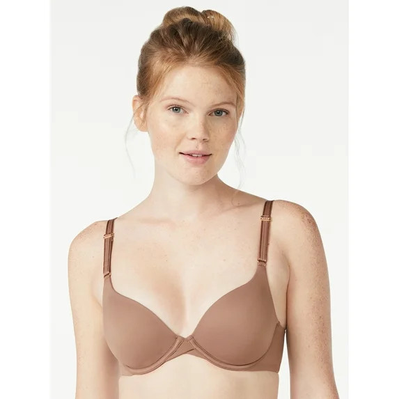 Joyspun Women's Smoothing T-Shirt Bra, Sizes 34B to 42DD | Walmart (US)
