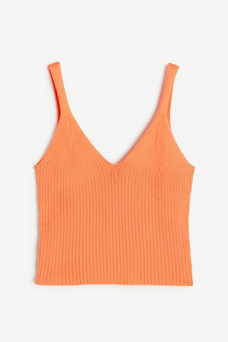 Rib-knit Tank Top | H&M (US + CA)